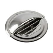 Решетка воздухозаборника круглая 102 мм с крышкой, нержавеющая