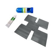 Ремкомплект лодки ПВХ (клей «KLEYBERG» 30мл,5 латок, серый)