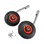 Колеса транцевые для надувной лодки, модульные, удлиненные, D260 мм, нержавеющая сталь  (комплект)