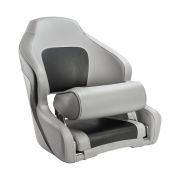 Кресло с болстером Delux Sport Flip Up, обивка угольный/серый винил