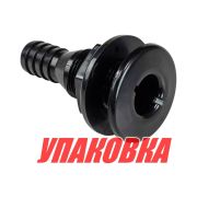 Разъем водосброса пластиковый под шланг 19 мм, черный (упаковка из 40 шт.)