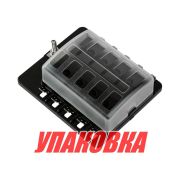 Блок на 10 предохранителей с индикацией исправности предохранителя, Marine Rocket (упаковка из 4 шт.)