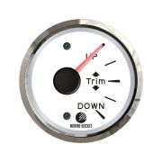 Трим-указатель Mercury, белый циферблат, нержавеющий ободок, д. 52 мм, Marine Rocket