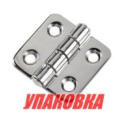 Петля 37х40х2 мм нержавеющая (упаковка из 40 шт.)