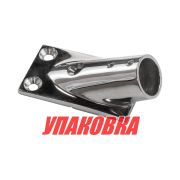 Основание стойки леера 1(25,4 мм), 30 град, прямоугольное (упаковка из 10 шт.)