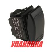 Переключатель двухпозиционный (ON)-ON 12 В/16А 3Р без фиксации 1 положения (упаковка из 10 шт.)