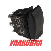 Переключатель двухпозиционный (ON)-ON 12 В/16А 6Р без фиксации 1 положения (упаковка из 10 шт.)