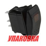 Переключатель двухпозиционный (ON)-OFF 12 В/20А 5Р с подсветкой без фиксации 1 положения (упаковка из 10 шт.)