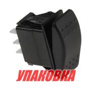 Переключатель двухпозиционный (ON)-ON 12 В/20А 6Р без фиксации 1 положения (упаковка из 10 шт.)