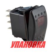 Переключатель двухпозиционный ON-ON 12 В/20А 7Р с подсветкой (упаковка из 25 шт.)