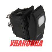 Переключатель двухпозиционный ON-OFF 12 В/16А 4Р с подсветкой (упаковка из 10 шт.)
