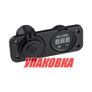 Разъем прикуривателя и цифровой вольтметр (упаковка из 10 шт.)