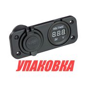 Разъем USB 5в 3.1А и цифровой вольтметр (упаковка из 10 шт.)