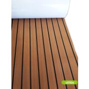 Палубное покрытие EVA 2400x1200mm коричневый-черный