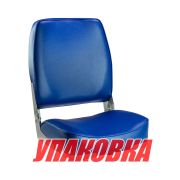 Кресло мягкое складное, высокая спинка, обивка винил, цвет синий, Marine Rocket (упаковка из 4 шт.)