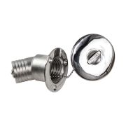 Горловина заливная для дизтоплива, угловая, под шланг 38 мм, Marine Rocket