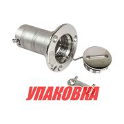 Горловина заливная для бензина 38 мм, ключ, Marine Rocket (упаковка из 4 шт.)