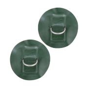 Кольцо D-образное малое, зеленое, 2 шт