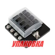 Блок на 8 предохранителей с индикацией исправности предохранителя, Marine Rocket (упаковка из 6 шт.)