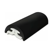 Наружный профиль привального бруса ПВХ, 65 мм, бухта 24 м.