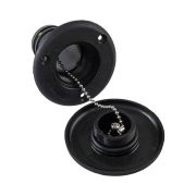 Горловина заливная для воды, пластиковая, черная, под шланг 50 мм