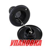 Горловина заливная для воды, пластиковая, черная, под шланг 50 мм (упаковка из 40 шт.)