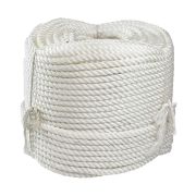 Веревка якорная 3-прядная d14мм, L150м, белый, Marine Rocket