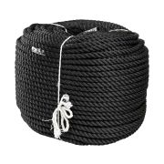 Веревка якорная 3-прядная d12мм, L150м, черный, Marine Rocket
