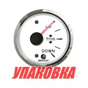 Трим-указатель Mercury, белый циферблат, нержавеющий ободок, д. 52 мм, Marine Rocket (упаковка из 10 шт.)