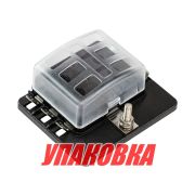 Блок на 6 предохранителей с индикацией исправности предохранителя, Marine Rocket (упаковка из 2 шт.)