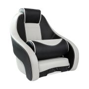 Кресло с болстером Stingray, обивка черный/серый винил