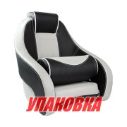 Кресло с болстером Stingray, обивка черный/серый винил (упаковка из 2 шт.)