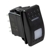 Переключатель трехпозиционный (ON)-OFF-(ON) 12В/20А 5р с подсветкой