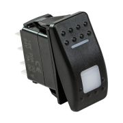 Переключатель трехпозиционный ON-OFF-ON 12В/20А 5р с подсветкой