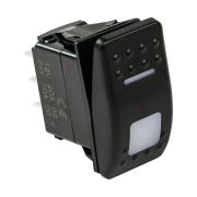 Переключатель трехпозиционный ON-OFF-ON 12В/20А 7р с подсветкой