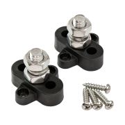 Клемма-штифт одинарная, M10, черная/черная