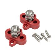 Клемма-штифт одинарная, M10, красная/красная