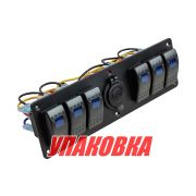 Панель бортового питания 6 переключателей, розетка питания (упаковка из 2 шт.)