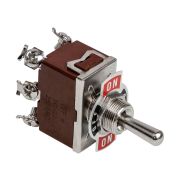 Тумблер трехпозиционный (ON)-OFF-(ON) 12 В/15А 6P