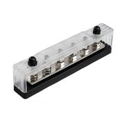 Колодка распределительная электромонтажная с защитной крышкой, 6 контактов