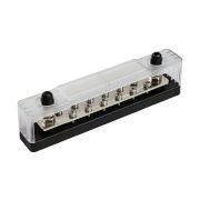 Колодка распределительная электромонтажная с защитной крышкой, 12 контактов