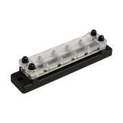 Колодка распределительная электромонтажная с защитной крышкой, 2 планки по 4 контакта