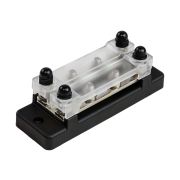 Колодка распределительная электромонтажная с защитной крышкой, 2 планки по 2 контакта