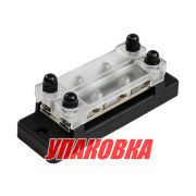 Колодка распределительная электромонтажная с защитной крышкой, 2 планки по 2 контакта (упаковка из 4 шт.)