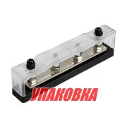 Колодка распределительная электромонтажная с защитной крышкой, 4 контакта (упаковка из 4 шт.)