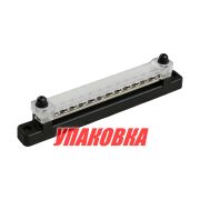 Колодка распределительная электромонтажная с защитной крышкой, 12 контактов (упаковка из 2 шт.)