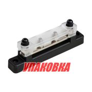 Колодка распределительная электромонтажная с защитной крышкой, 2 контакта (упаковка из 4 шт.)