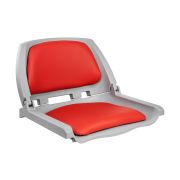 Кресло складное мягкое TRAVELER, цвет серый/красный