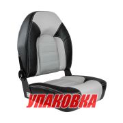 Кресло складное PREMIUM, цвет серый/темно-серый (упаковка из 2 шт.)