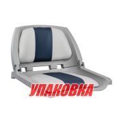 Кресло складное мягкое TRAVELER, цвет серый/синий (упаковка из 4 шт.)